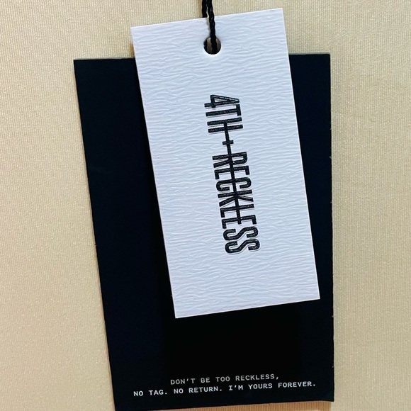 4th + Reckless Beige Maxi Bodycon Dress Medium NWT NEW! - Picture 11 of 11